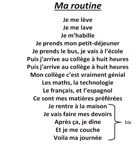 ma routine