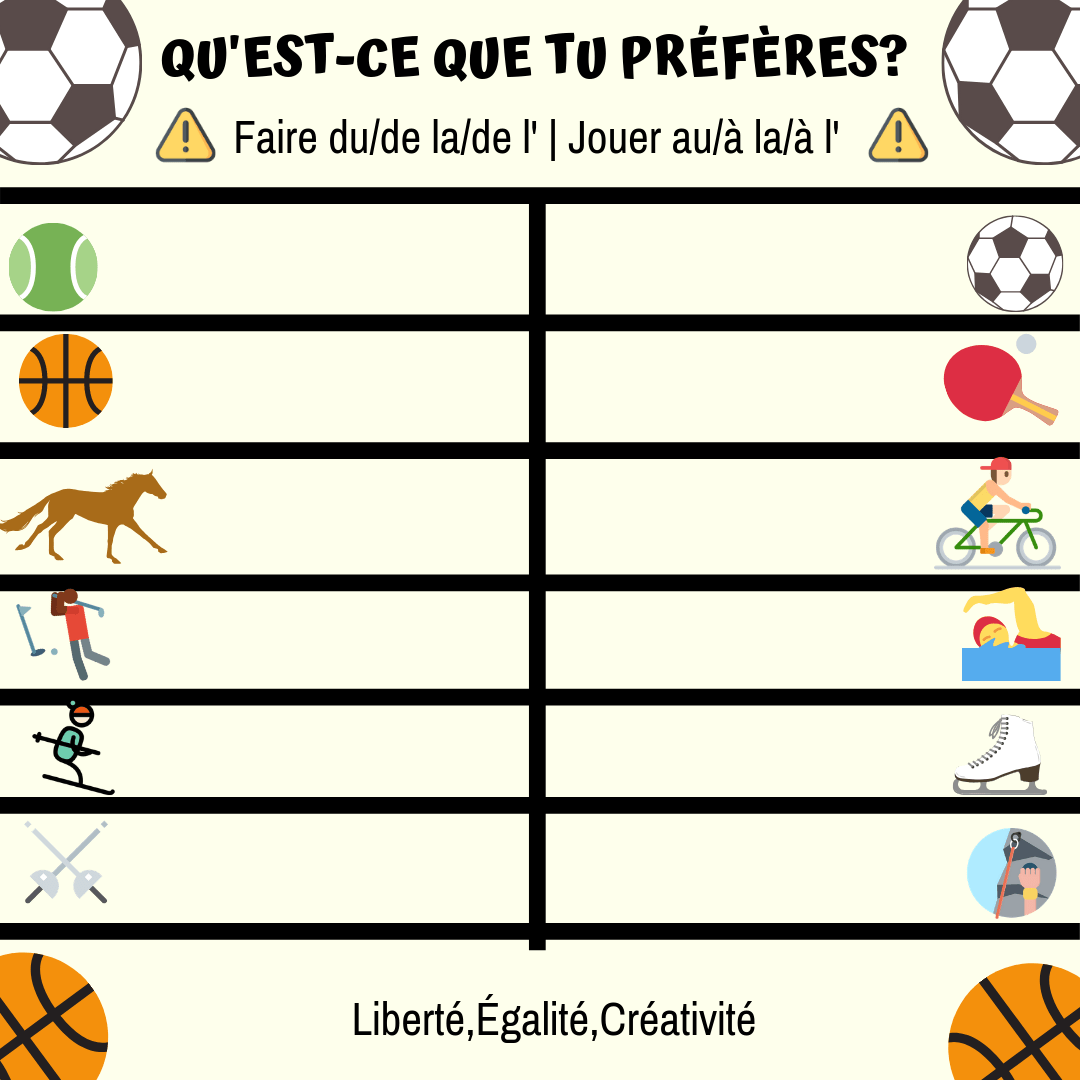 Qu'est-ce que tu préfères_ FAIRE...du_de la_ de l' JOUER...au_à la_ à l' (1) - copia
