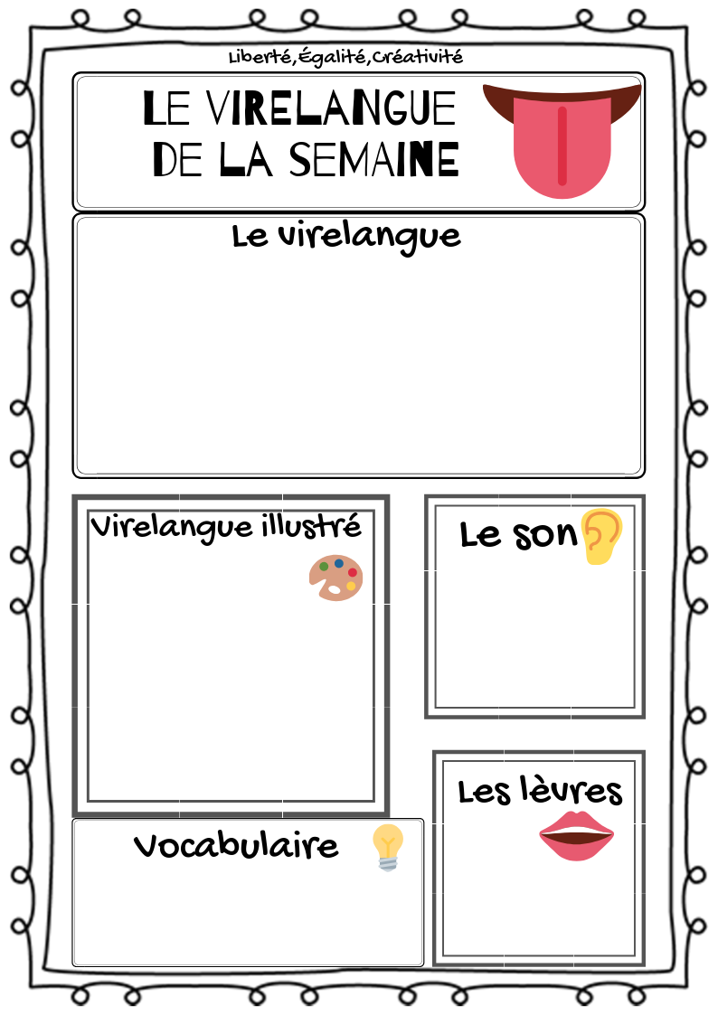 Le virelangue de la semaine