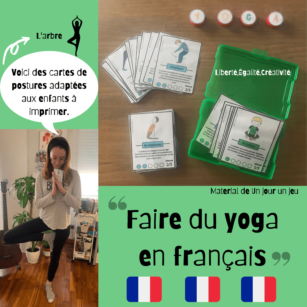 Faire du yoga en français